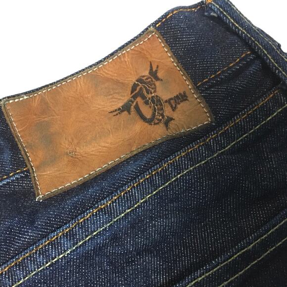 True Grit Whiskey Slim Straight Jeans‎ Button Fly Cone Denim Pants Men's 30 x 34 - Picture 8 of 11